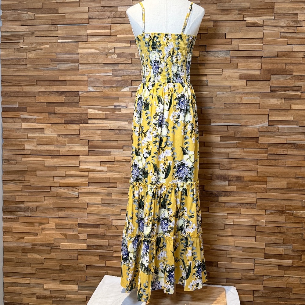 Verte | Yellow| Florals | Tiered | Cotton Sundress| Maxi Dress | Various Sizes